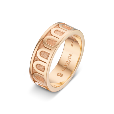 L'Arc de DAVIDOR Ring MM, 18k Rose Gold with Satin Finish - DAVIDOR