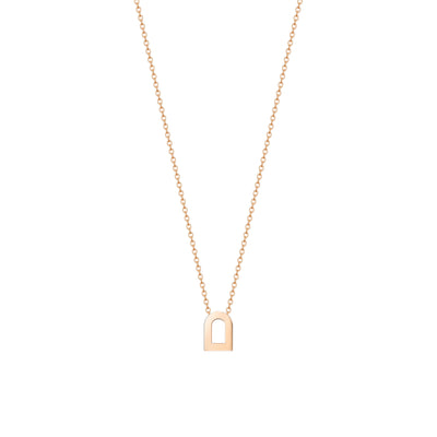 L'Arc Voyage Charm PM, 18k Rose Gold on Chain Necklace - DAVIDOR