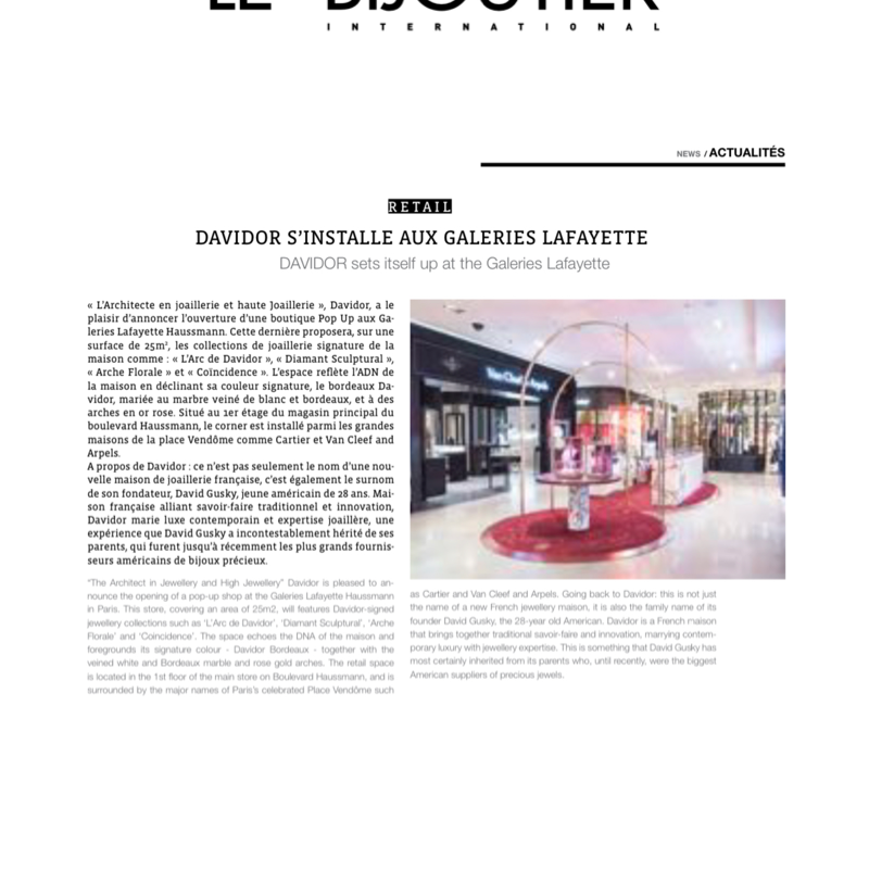 Le Bijoutier International - April 2017