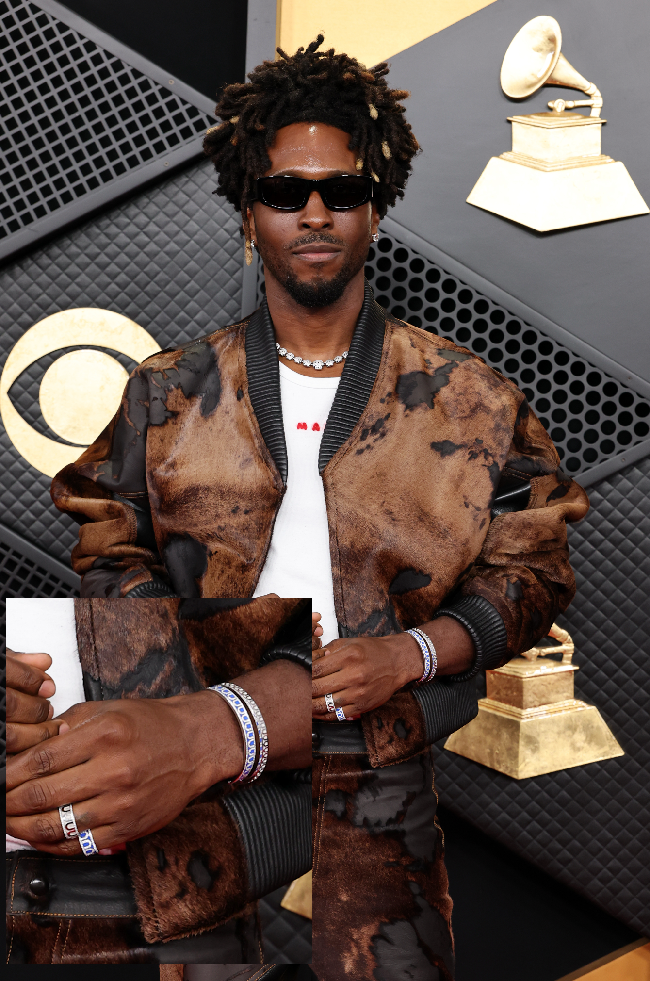 Saint JHN at Grammy's 2026 wearing DAVIDOR Paris