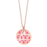 L'Arc de DAVIDOR Pendant GM, 18k Rose Gold with Lacquered Ceramic and Colonnato Diamonds - DAVIDOR