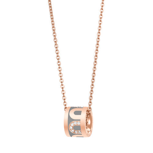 L'Arc de DAVIDOR Bead, 18k Rose Gold with Lacquered Ceramic and Colonnato Diamonds - DAVIDOR