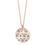 L'Arc de DAVIDOR Pendant GM, 18k Rose Gold with Lacquered Ceramic and Colonnato Diamonds - DAVIDOR