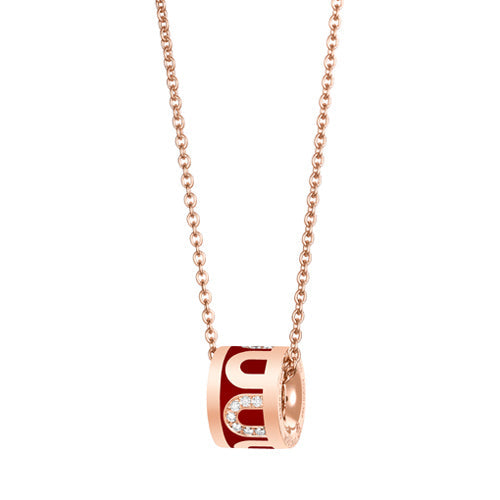 L'Arc de DAVIDOR Bead, 18k Rose Gold with Lacquered Ceramic and Colonnato Diamonds - DAVIDOR