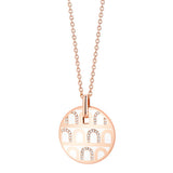 L'Arc de DAVIDOR Pendant GM, 18k Rose Gold with Lacquered Ceramic and Colonnato Diamonds - DAVIDOR