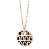 L'Arc de DAVIDOR Pendant GM, 18k Rose Gold with Lacquered Ceramic and Colonnato Diamonds - DAVIDOR