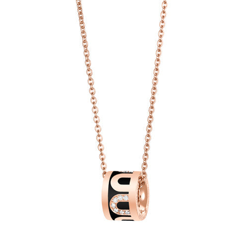 L'Arc de DAVIDOR Bead, 18k Rose Gold with Lacquered Ceramic and Colonnato Diamonds - DAVIDOR