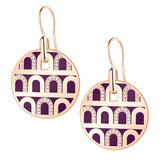 L'Arc de DAVIDOR Pendant Earring GM, 18k Rose Gold with Lacquered Ceramic and Colonnato Diamonds - DAVIDOR