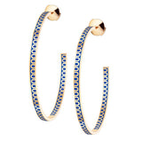 L'Arc de DAVIDOR Creole Earring GM, 18k Yellow Gold with Lacquered Ceramic - DAVIDOR