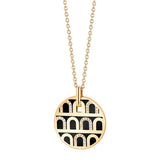 L'Arc de DAVIDOR Pendant GM, 18k Yellow Gold with Lacquered Ceramic and Colonnato Diamonds - DAVIDOR