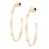 L'Arc de DAVIDOR Creole Earring GM, 18k Yellow Gold with Lacquered Ceramic - DAVIDOR