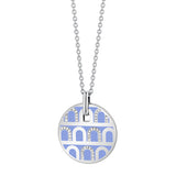 L'Arc de DAVIDOR Pendant GM, 18k White Gold with Lacquered Ceramic and Colonnato Diamonds - DAVIDOR