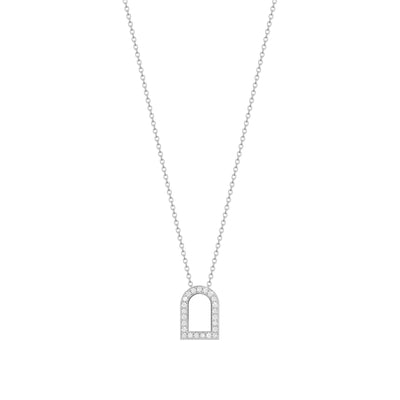 Louis Vuitton Silver Lockit Pendant Necklace - Silver, Sterling