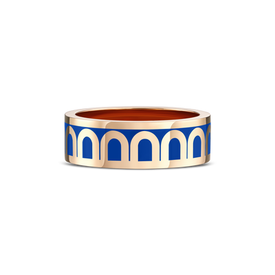 L'Arc de DAVIDOR Ring MM, 18k Rose Gold with Riviera Lacquered Ceramic - DAVIDOR