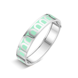L'Arc de DAVIDOR Bangle GM, 18k White Gold with Lacquered Ceramic - DAVIDOR