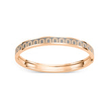 L'Arc de DAVIDOR Bangle PM, 18k Rose Gold with Lacquered Ceramic and Arcade Diamonds - DAVIDOR