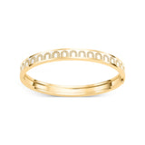 L'Arc de DAVIDOR Bangle PM, 18k Yellow Gold with Lacquered Ceramic and Arcade Diamonds - DAVIDOR