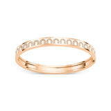 L'Arc de DAVIDOR Bangle PM, 18k Rose Gold with Lacquered Ceramic and Arcade Diamonds - DAVIDOR