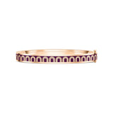 L'Arc de DAVIDOR Bangle PM, 18k Rose Gold with Lacquered Ceramic and Arcade Diamonds - DAVIDOR