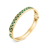 L'Arc de DAVIDOR Bangle PM, 18k Yellow Gold with Lacquered Ceramic and Arcade Diamonds - DAVIDOR