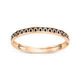 L'Arc de DAVIDOR Bangle PM, 18k Rose Gold with Lacquered Ceramic and Arcade Diamonds - DAVIDOR