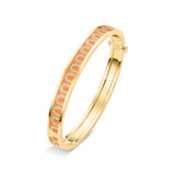 L'Arc de DAVIDOR Bangle PM, 18k Yellow Gold with Lacquered Ceramic and Arcade Diamonds - DAVIDOR