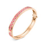 L'Arc de DAVIDOR Bangle PM, 18k Rose Gold with Lacquered Ceramic and Arcade Diamonds - DAVIDOR