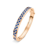 L'Arc de DAVIDOR Bangle PM, 18k Rose Gold with Lacquered Ceramic and Arcade Diamonds - DAVIDOR