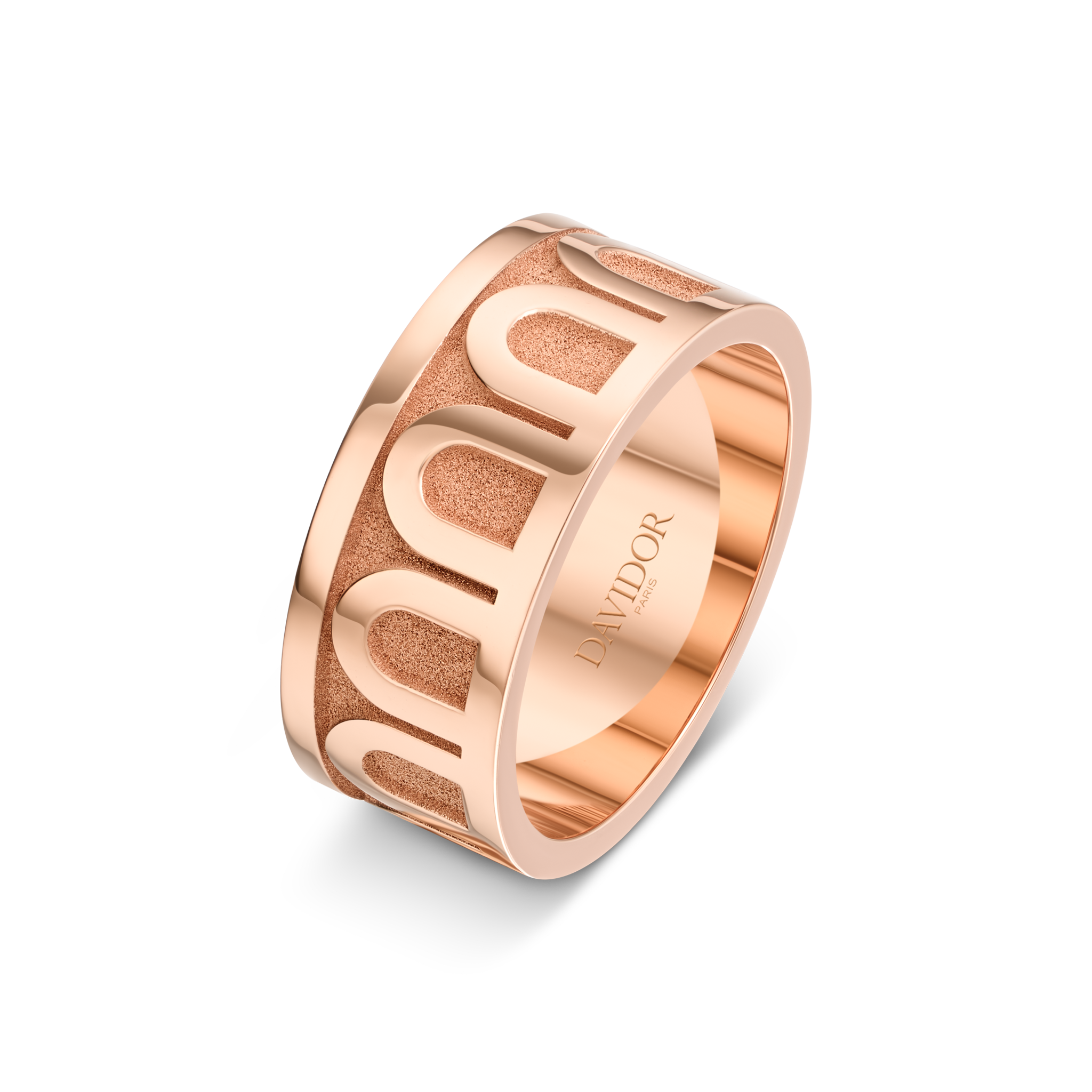 L'Arc de DAVIDOR Ring GM, 18k Rose Gold with Satin Finish - DAVIDOR