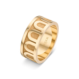 L'Arc de DAVIDOR Ring GM, 18k Yellow Gold with Satin Finish - DAVIDOR