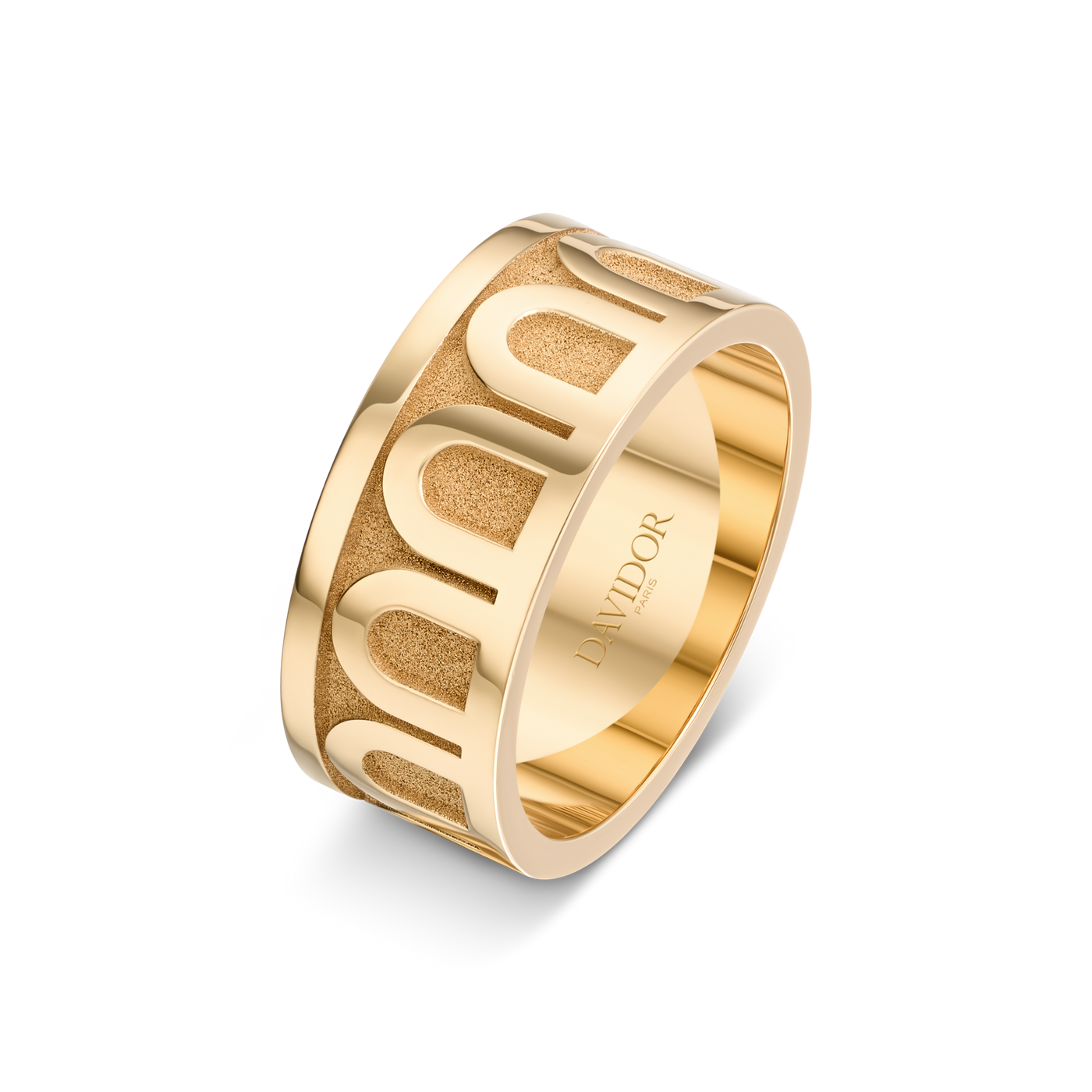 L'Arc de DAVIDOR Ring GM, 18k Yellow Gold  with Satin Finish - DAVIDOR