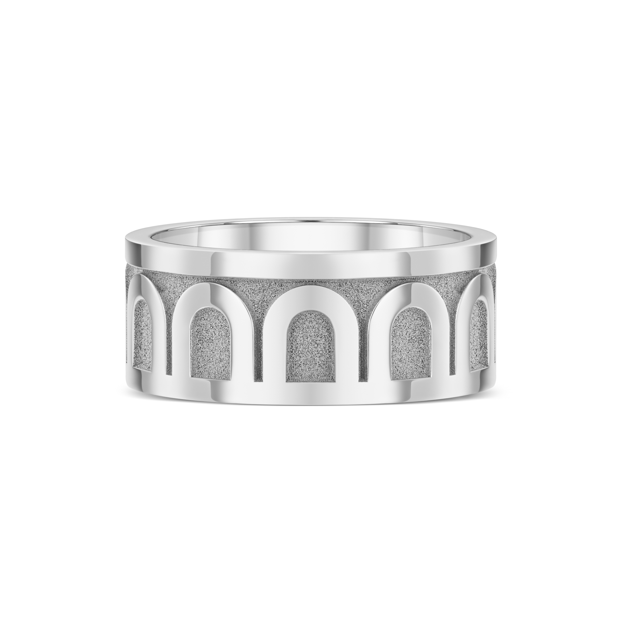 L'Arc de DAVIDOR Ring GM, 18k White Gold with Satin Finish - DAVIDOR