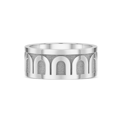 L'Arc de DAVIDOR Ring GM, 18k White Gold with Satin Finish - DAVIDOR