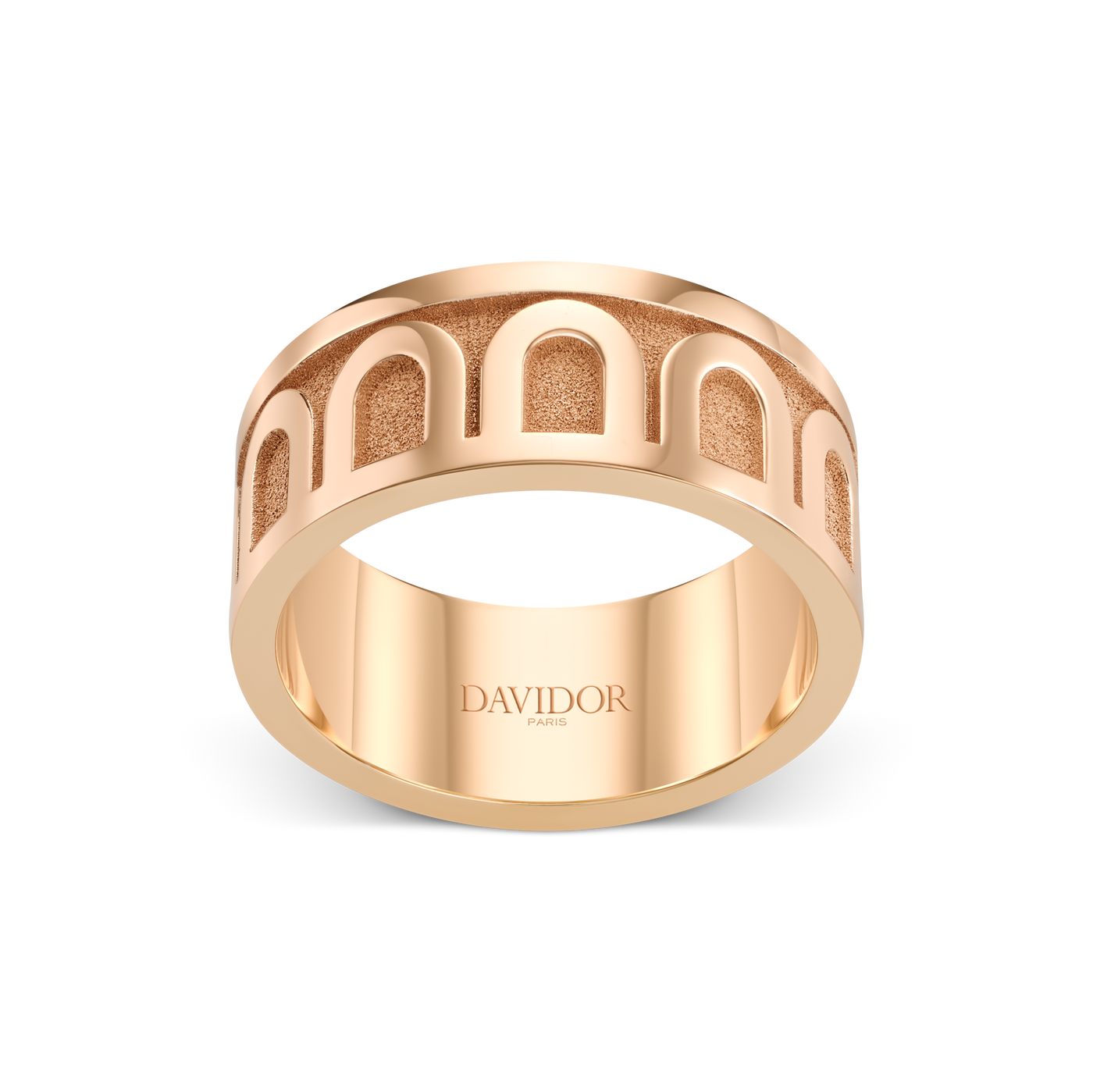 L'Arc de DAVIDOR Ring GM, 18k Rose Gold with Satin Finish - DAVIDOR