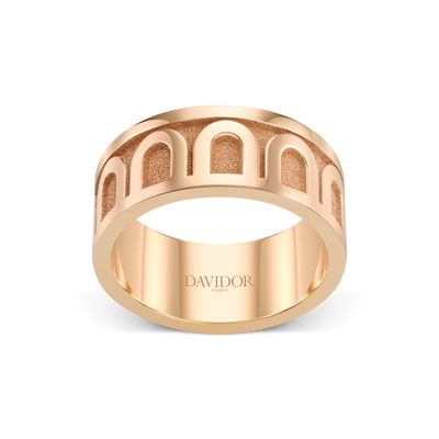 L'Arc de DAVIDOR Ring GM, 18k Rose Gold with Satin Finish - DAVIDOR