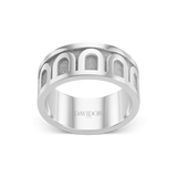 L'Arc de DAVIDOR Ring GM, 18k White Gold with Satin Finish - DAVIDOR