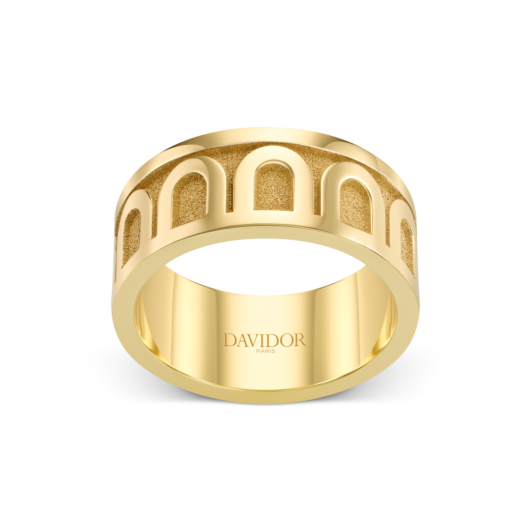 L'Arc de DAVIDOR Ring GM, 18k Yellow Gold with Satin Finish - DAVIDOR