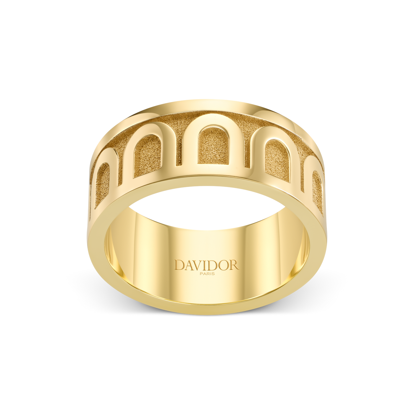 L'Arc de DAVIDOR Ring GM, 18k Yellow Gold with Satin Finish - DAVIDOR