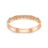 L'Arc de DAVIDOR Bangle MM, 18k Rose Gold with Satin Finish and Arcade Diamonds - DAVIDOR