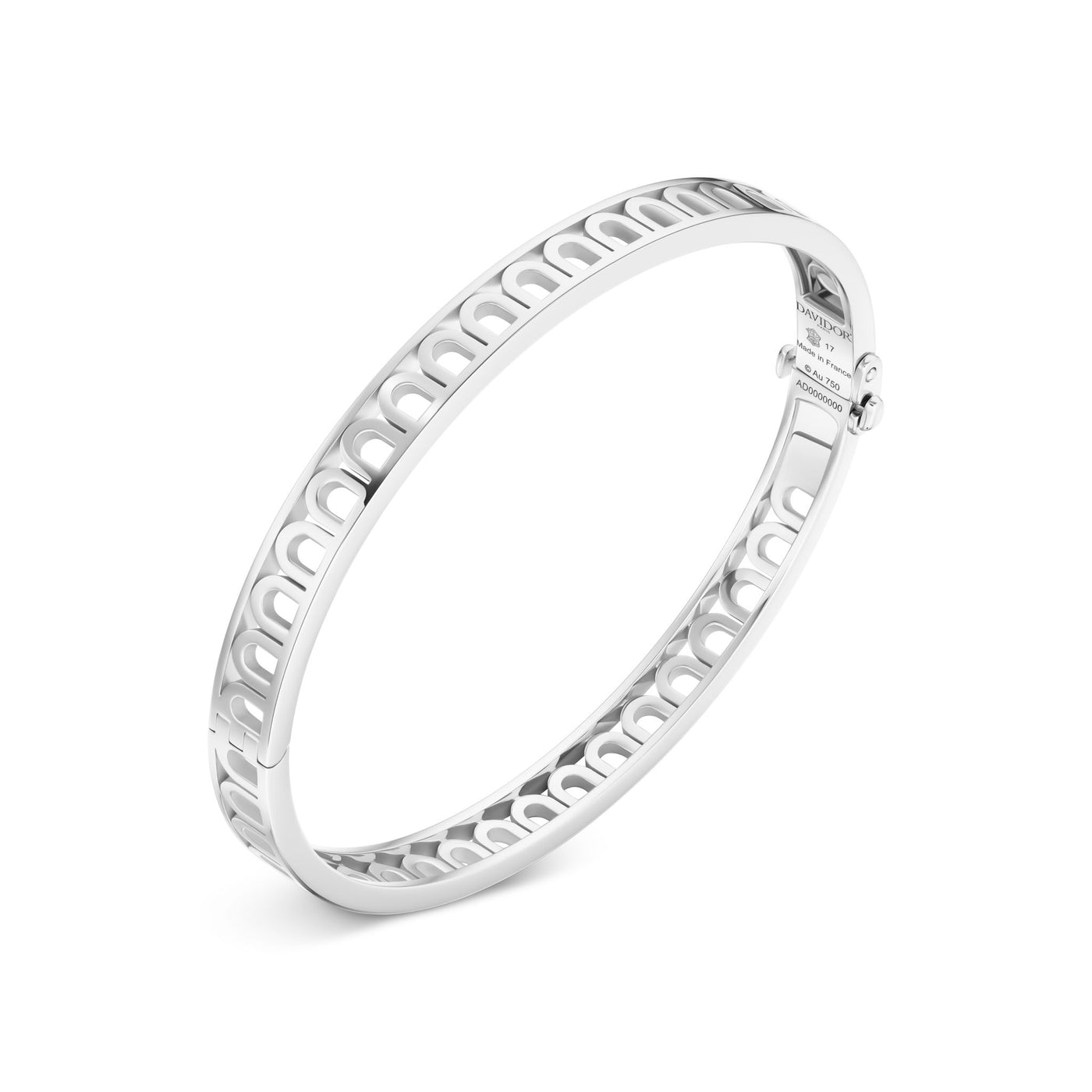 L'Arc Treille Bangle PM, 18k White Gold - DAVIDOR