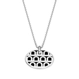 L'Arc de DAVIDOR Pendant PM, 18k White Gold with Lacquered Ceramic - DAVIDOR