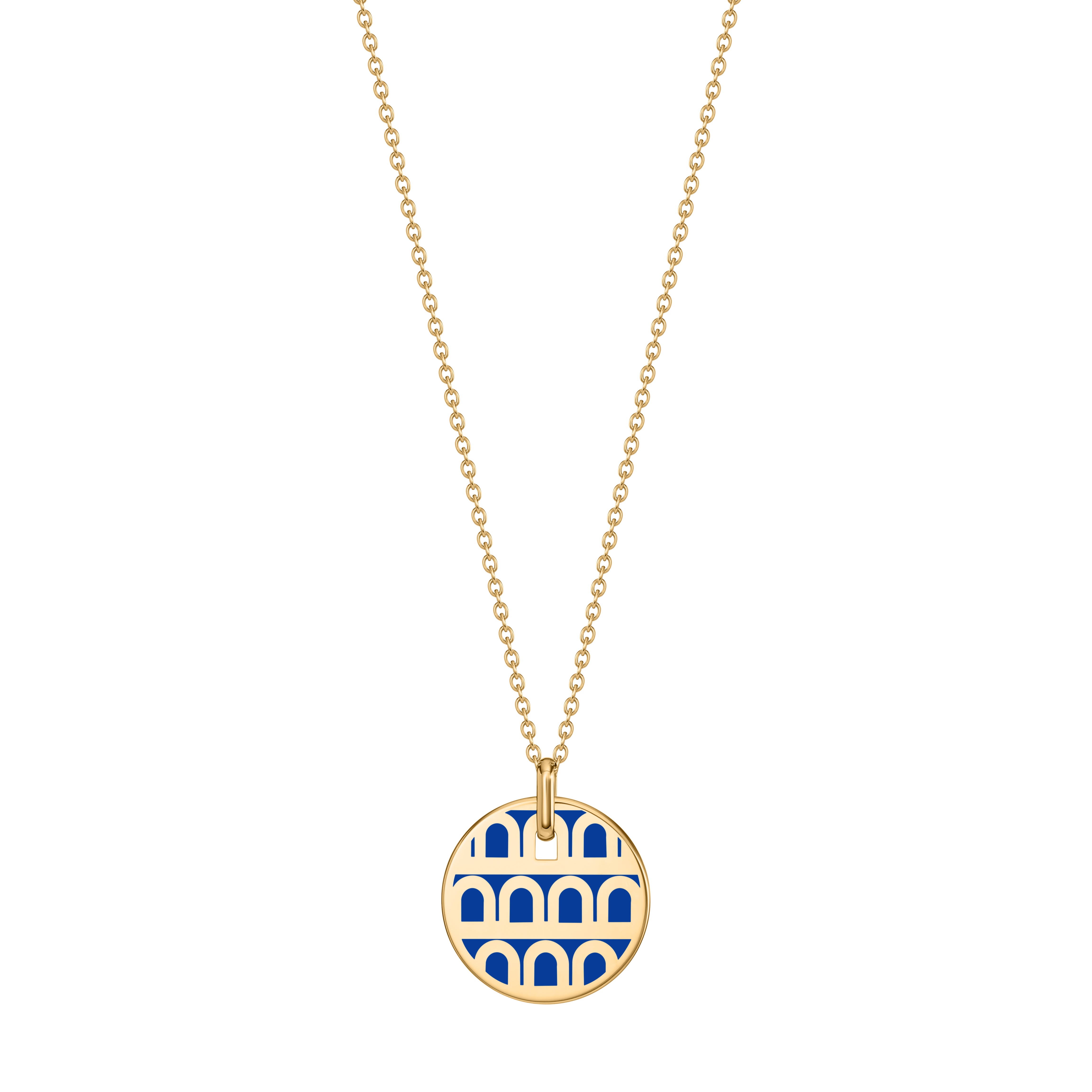 L'Arc de DAVIDOR Pendant PM, 18k Yellow Gold with Lacquered Ceramic - DAVIDOR