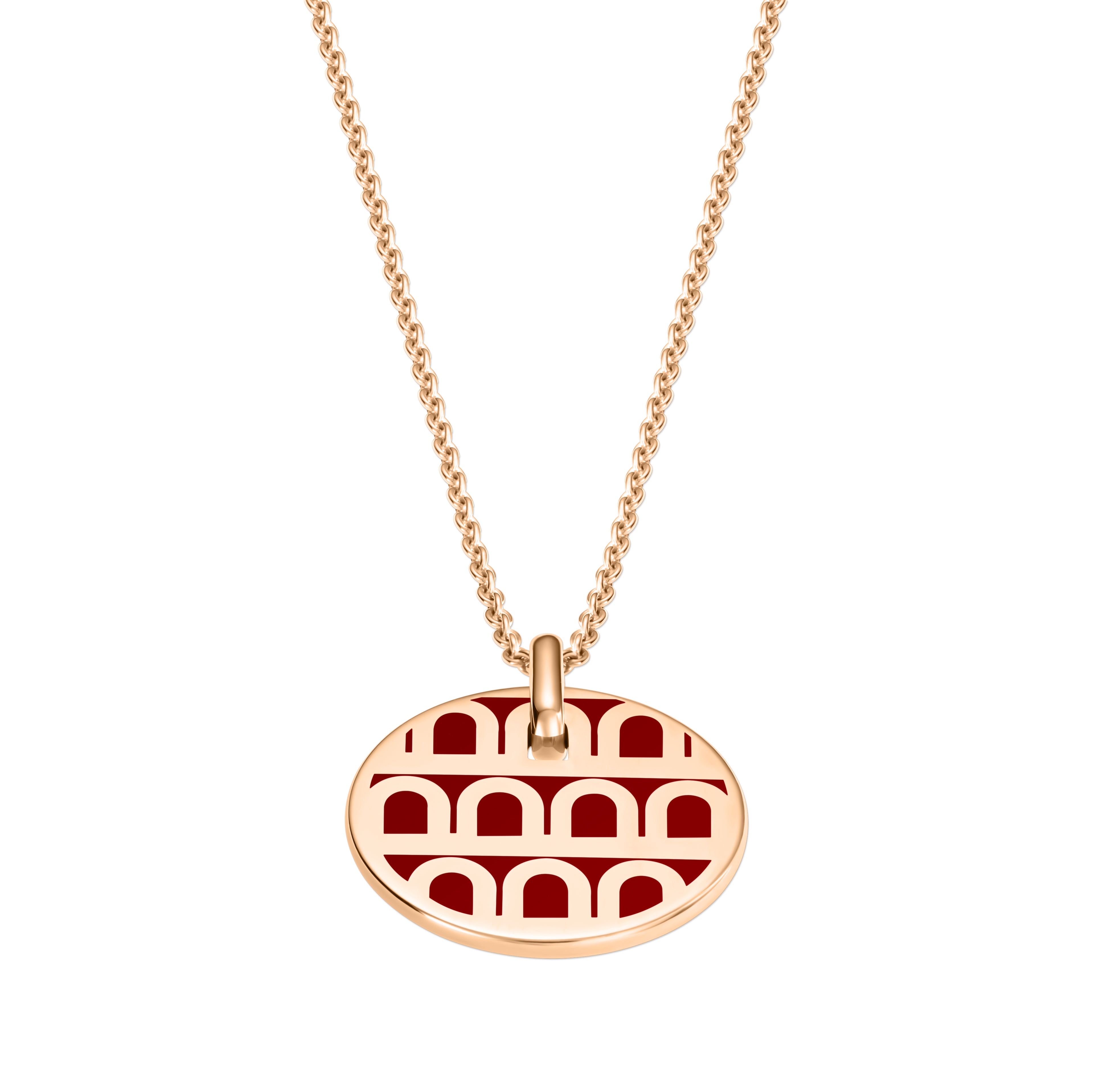 L'Arc de DAVIDOR Pendant PM, 18k Rose Gold with Lacquered Ceramic - DAVIDOR