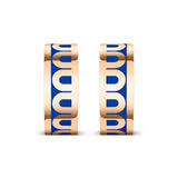 L'Arc de DAVIDOR Creole Earring PM, 18k Rose Gold with Lacquered Ceramic - DAVIDOR