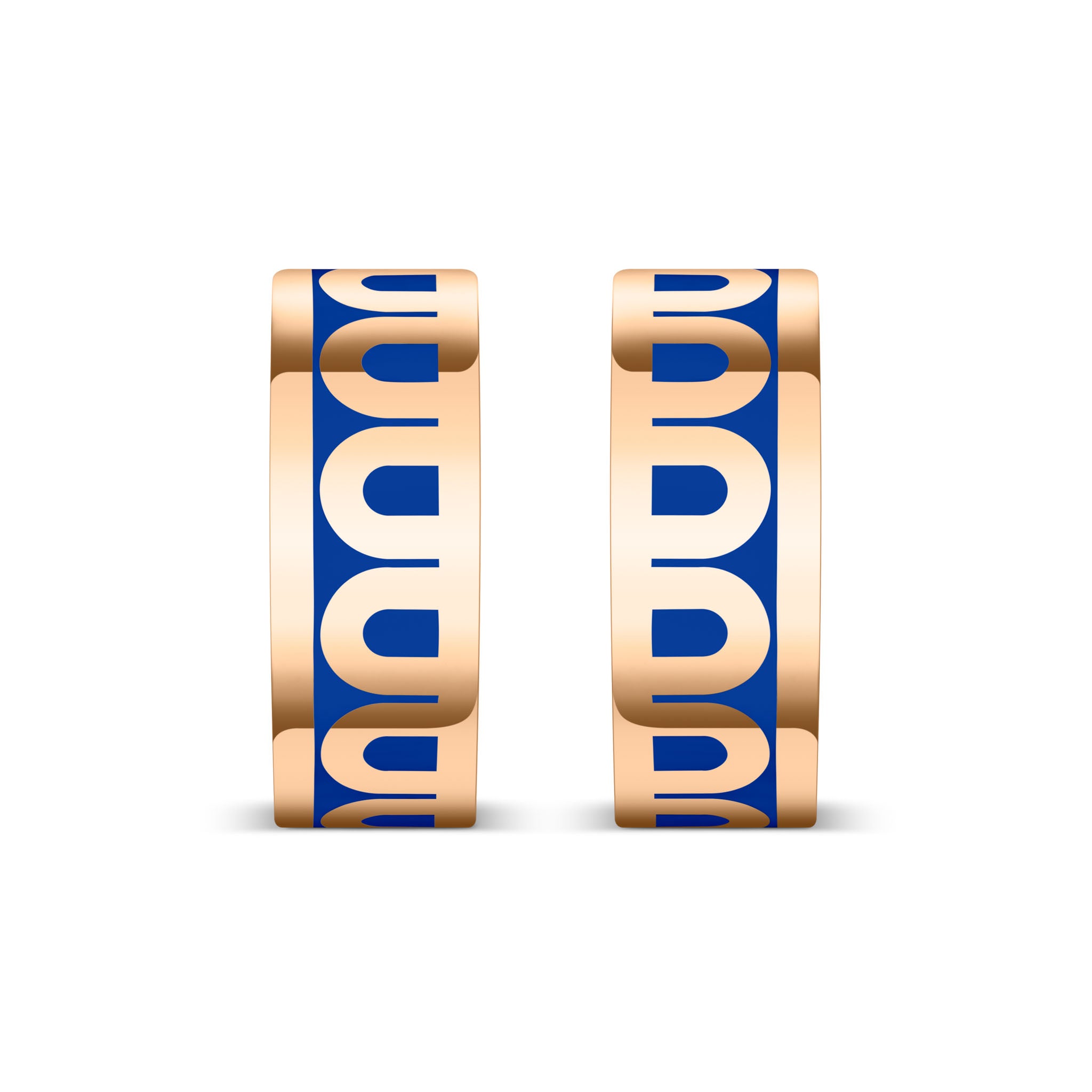 L'Arc de DAVIDOR Creole Earring PM, 18k Rose Gold with Lacquered Ceramic - DAVIDOR