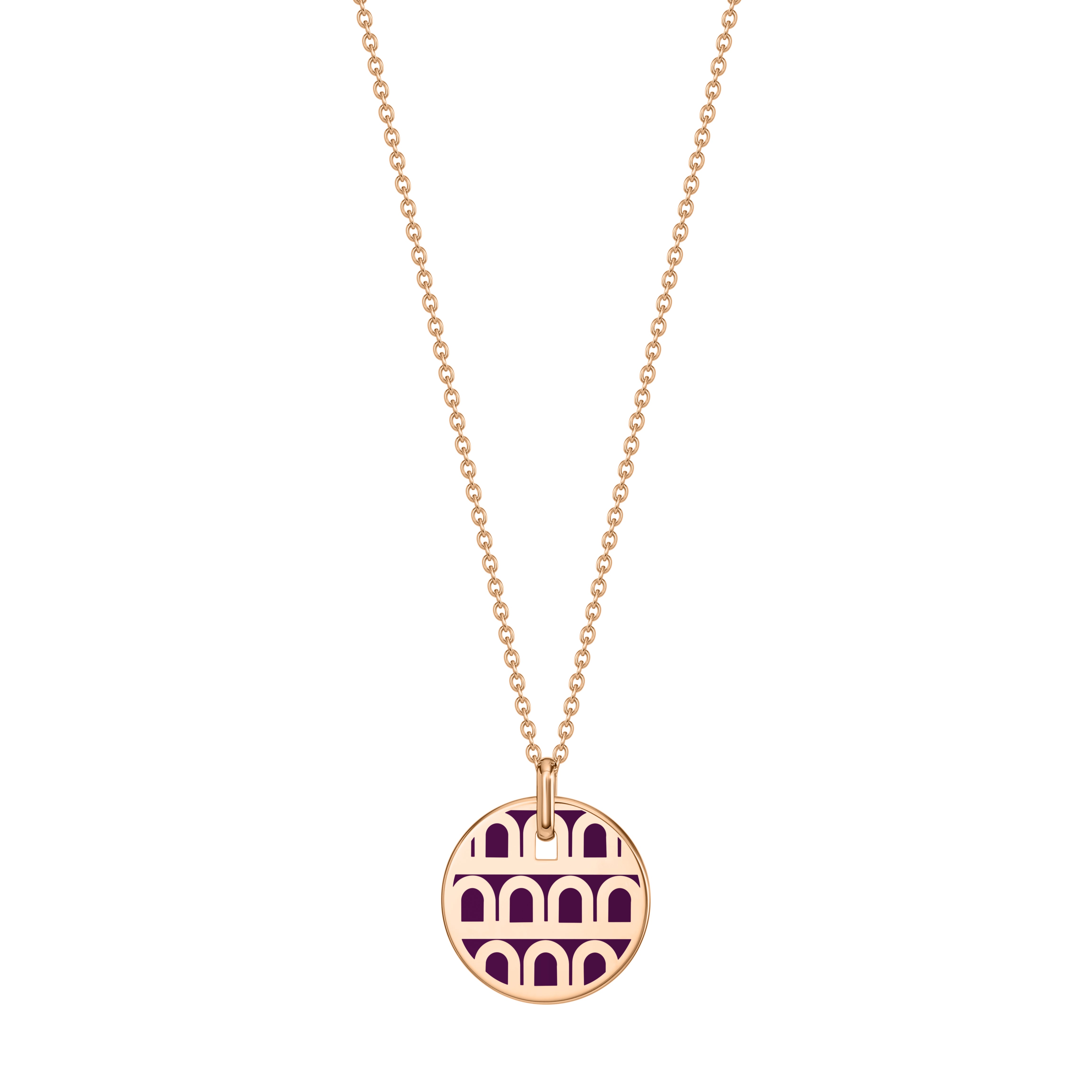 L'Arc de DAVIDOR Pendant PM, 18k Rose Gold with Lacquered Ceramic - DAVIDOR