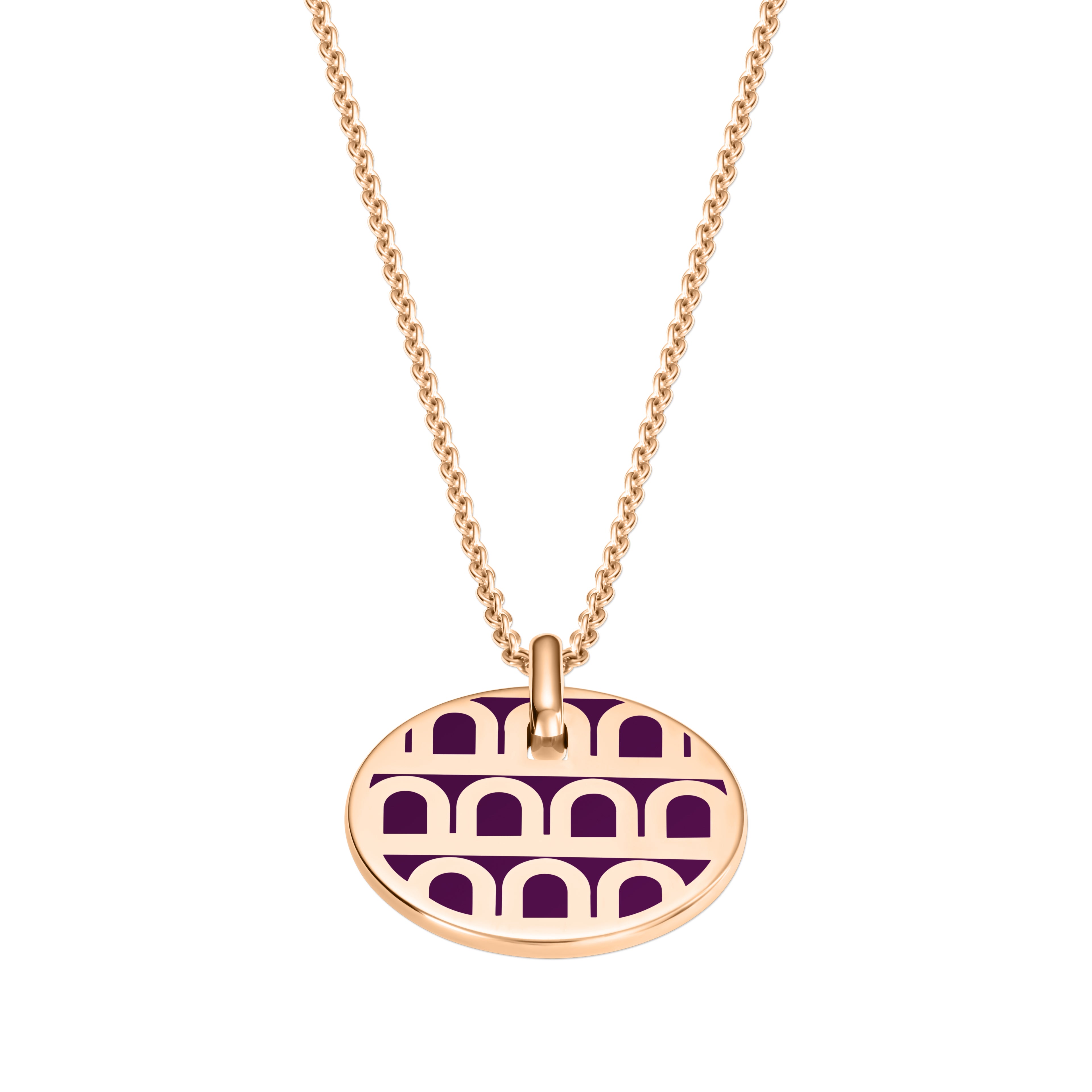 L'Arc de DAVIDOR Pendant PM, 18k Rose Gold with Lacquered Ceramic - DAVIDOR