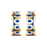 L'Arc de DAVIDOR Creole Earring PM, 18k Yellow Gold with Lacquered Ceramic - DAVIDOR