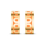 L'Arc de DAVIDOR Creole Earring PM, 18k Yellow Gold with Lacquered Ceramic - DAVIDOR