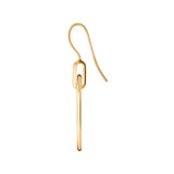 L'Arc de DAVIDOR Pendant Earring GM, 18k Yellow Gold with Satin Finish and Palais Diamonds - DAVIDOR